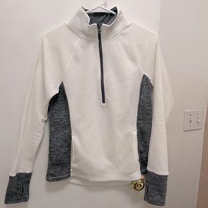 White Fleece Pull over